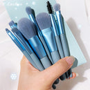 8Pcs Mini Travel Women Makeup Brushes Set Portable Soft Concealer Brush Beauty Foundation Eye Shadow Tool Eyelash Brush With Bag