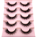 2022 New 5 pairs natural false eyelashes fake lashes long makeup 3d mink lashes eyelash extension mink eyelashes short eyelashes