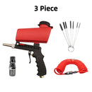 Adjustable Pneumatic Sandblasting Gun Set 90psi Portable Sand Blaster Gravity Sand Blasting Machine Handheld Blasting Gun Kit