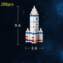 200-2880pcs Mini Micro Rocket Building Blocks Space Moon Satellite Astronaut Diamond Bricks Constructor Toys for Children Gifts
