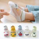 Cotton Baby Short Socks 5 Pairs Toddler Boys Girls Summer Mesh Thin Sock Kids Children Colorful Socks 5 pairs WMF043