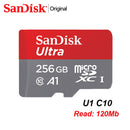 SANDISK Ultra 256GB Micro SD 128GB Memory Card 64GB 32GB Micro SD Card SD/TF Flash 512GB 1TB 400GB Microsd for Phone Extreme Pro