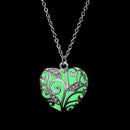 FAMSHIN Fashion Silver Color Charm Luminous Pendant Necklace Women Moon Glowing Stone Necklace Christmas Necklaces Jewelry Gifts