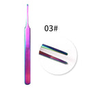 1pcs Lash Tweezers Set False Eyelash Extension Clip Pliers Eyebrow Tweezers for Hair Nail Art Soldering Lash Tongs Makeup Tools