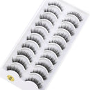 NEW 10 Pairs Natural False Eyelashes Fake Lashes Long Makeup 3d Mink Lashes Extension Eyelash Mink Eyelashes for Beauty 54