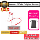 Lenovo Bluetooth5.0 Wireless Earbuds Magnetic Neckband Earphones IPX5 Waterproof Sport Headset with Noise Cancelling Mic HE05