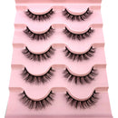 2022 New 5 pairs natural false eyelashes fake lashes long makeup 3d mink lashes eyelash extension mink eyelashes short eyelashes