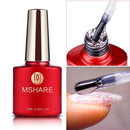 MSHARE 10ml Milky White Builder Nail Extension Gel Self leveling Nails Quick Building Clear Pink Nail Tips UV Led Gel Soak Off
