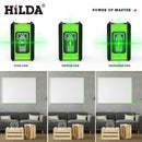 HILDA Laser Level Meter 2-Lines Cross Green Level Laser Horizontal & Vertical Nivel Laser Self-Leveling лазерный уровень