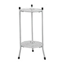 Two-Layer Elegant Metal Plant Stand Shelf Potted Plant Holder Modern Tall Plant Pot Stands for Indoor Outdoor Decor