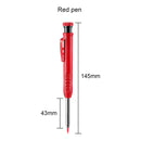 Solid Carpenter Pencil Set Built-in Sharpener with 6 Refill Leads Mechanical Pencil Marking Tool Kit for Woodworking Architect