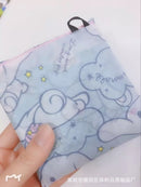 Sanrio Hello Kitty Small Folding Shopping Bag Melody Polyester Eco Bag Cartoon Shoulder Bag Handbag