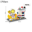 200-2880pcs Mini Micro Rocket Building Blocks Space Moon Satellite Astronaut Diamond Bricks Constructor Toys for Children Gifts