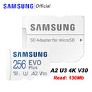 SAMSUNG PRO EVO Plus Micro SD 128GB 64GB Memory Card Micro SD Card 256GB TF Cards 512GB Flash Memory U1 U3 4K Microsd for Phone