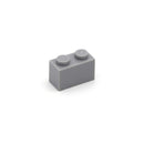 100pcs DIY Building Blocks Thick Figures Bricks 1x2Dots Educational Creative Size Compatible With 3004 Plastic Toys for Children