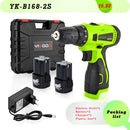 YIKODA 12V 16.8V 21V 25V Electric Screwdriver Cordless Drill Rechargeable Lithium Battery Mini Wireless Power Driver Tools