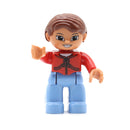 Big Size Action Figures City Princess Policemen Family Building Block Doll Character Accessory Toys Assembly Children Kids Gift