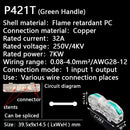 Mini Fast Wire Cable Connectors Universal Compact Conductor Spring Splicing Wiring Connector Push-in Terminal Block P421 F12