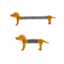 1- 4Pcs Novelty Spring Dog Pop Tubes Sensory Toy Stress Relieve Bellows Toys For Adult Kids Anti-stress Squeeze Toys Gifts