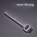1PC 4/5/6mm Leather Black Round Hole Row Punch Tool DIY Round Stitching Punch Sewing Stitching Punch Carving Work Saddle Set