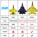 RC Plane SU35 2.4G With LED Lights Aircraft Remote Control Flying Model Glider Airplane SU57 EPP Foam Toys For Children Gifts
