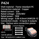 Mini Fast Wire Cable Connectors Universal Compact Conductor Spring Splicing Wiring Connector Push-in Terminal Block P421 F12