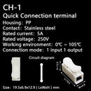 CH1 CH2 CH3 CH4 Quick Splice Lock Wire Connectors 1/2/3/4Pins Copper Electrical Cable Terminals For Easy Safe Splicing Into Wire
