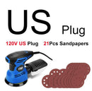 300W Random Orbital Electric Sander Machine with 21Pcs 125mm Sandpapers 120V/240V Strong Dust Collection Polisher by PROSTORMER