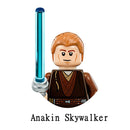 Disney Luke Skywalker Ahsoka Tano Building Block Yoda Obi-Wan Kenobi Sith Kylo Ren Count Dooku Starkiller Brick Figure Toy