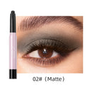 QIBEST Pearlescent Silkworm Eyeshadow Pen Lasting Waterproof Shiny Pigment Cosmetics Glitter Matte Nude Eye Shadow Pencil Makeup
