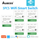 Tuya Zigbee / Wifi MINI Smart Switch 2 Way Control 16A Switch Tuya Smart Home Automation Sensor Works With Alexa Google Home
