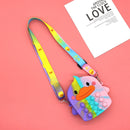 Hot Fidget Toys 2022 Push Bubbles Toy Rainbow Unicorns Premium Girls Push Bubble Bag Adult Antistress Squeeze Squishy Gifts