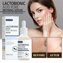 Lactobionic Acid Pore Shrink Face Serum Hyaluronic Acid Moisturizing Nourishing Essence Firming Brighten Beauty Korean Cosmetics