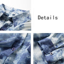 Shirts Women Fashion Tie Dye Harajuku Gothic Top New Korean Loose Casual Clothes Sun-proof Embroidery All-match Summer Holiday