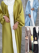 Summer Puff Sleeve Muslim Abaya Women Dress Elegant Modest Morocco Party Long Dress Islamic Turkey Dubai Eid Ramadan Jubah Robe
