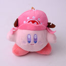 Kirby Keychain Kawaii 12Cm Cartoon Pink Star Keyring Soft Stuffed Plush Toys Cute Gifts Plushies For Girls Friends Childrens