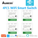 Tuya Zigbee / Wifi MINI Smart Switch 2 Way Control 16A Switch Tuya Smart Home Automation Sensor Works With Alexa Google Home