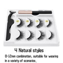 Magnetic Eyelashes 3D Mink Eyelashes Magnetic Eyeliner Magnetic Lashes Short False Lashes Lasting Handmade Eyelash Makeup Tool