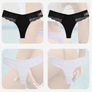 4PCS/Set Sexy Women Cotton Panties Lace Thong Underwear for Female Intimates Lingerie T-Back Floral Hollow Out Plus Size Panties