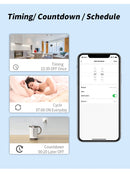 QNCX Wifi Smart Plug Socket Outlet EU 16A Tuya Power Monitor Timing Function Smart Life APP Remote Control Smart Home Sockets