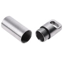 Mini Stainless Steel Sealed Capsule Waterproof Pill Box Camping Firstaid Pendant Travel Outdoor Portable Pill Case Organizer