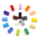 100pcs DIY Building Blocks Thick Figures Bricks 1x2Dots Educational Creative Size Compatible With 3004 Plastic Toys for Children