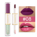 5 In 1 Matte Lipstick Kit Combo Strip Velvet Sexy Red Lip Tint Non-stick Cup Lip Gloss Lip Oil Makeup Lips Cosmetic Set