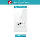 Tuya Wifi Smart Brazil Switch Plug Zigbee Smart Brazil Socket Smart Life Brazil Outlet With Power Monitor For Alexa Google Home