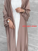Summer Puff Sleeve Muslim Abaya Women Dress Elegant Modest Morocco Party Long Dress Islamic Turkey Dubai Eid Ramadan Jubah Robe