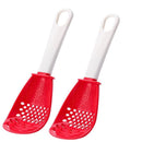 New Multifunctional Kitchen Cooking Spoon Heat-resistant Hanging Hole Innovative Potato Garlic Press Colander Innovative kitchen