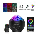 LED Starry Sky Projector Night Light Galaxy Star Projector Ocean Wave Night Lamp With Music Bluetooth Speaker For Childrens