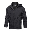 Men Outdoor Windproof Jacket Windbreaker Coat Hiking Rain Camping Fishing Tactical Male Clothing Breathable Jackets Plus Size