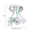 Infant Toddler Rattles Toys For Baby Stroller Crib Soft Rabbit Bear Style Pram Hanging Toys Plush Appease Doll Bed Accessories