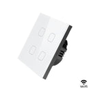 EsooLi Tuya Smart Life Glass Panel EU/UK Standard Touch Switch Zero/Single Fire Line Voice Control Light Wireless Wall Switch